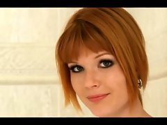 Mia Sollis sexual redhead under the shower