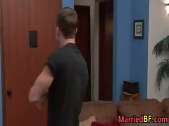 Lewd married straight stud riding gay gay sex
