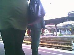 Filthy dirty ass at Dortmund Train Station
