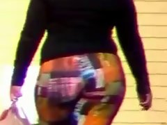candid big naughty bum attractive mature in spandex