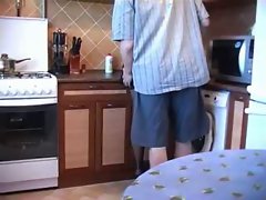 amateur couple fuck from kitchen to living room