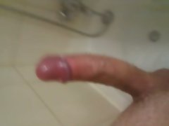 xxl big cock wank in shower part 1