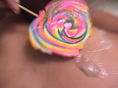 shemale daisy gets some cum..short clip