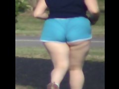 Candid BootyMeat Jogging Wedgie Whooty