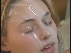 Blond gets huge facial