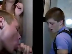 Sensual straight twink tricked into nice dick sucking by a gay fellow