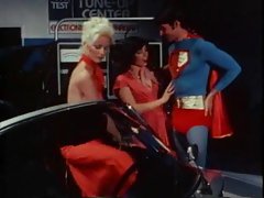 Superman screws two attractive porn legends