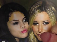 Ashley Tisdale and Selena Gomez Cumshot