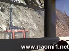 Naomi1 nude in public and cock sucking in a cable car