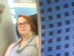 she see me masturbating in the train