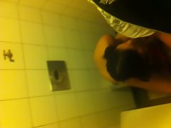 in toilet with girlfriend
