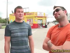 Two gay dudes meet for several cock licking part1