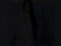 Killer dark haired pornstar in white heels