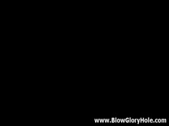 Glory Hole - Attractive Sensual Big titted Cute chicks Love Stroking Phallus 21