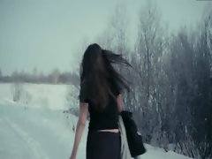 Alisa Shitikova Nude Snow Run in Me Too