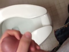 Cum in slutty chicks bathroom