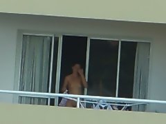 voyeur lassie naked in balcony argentina . far away ( 200 m)