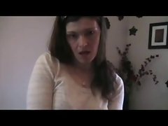 Filthy bitch gives vocal encouragement on jerking off (no sex).
