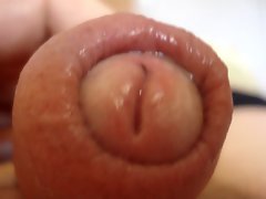 Masturbation close-up abspritzen Schwanz penis precum