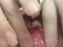 Chinese Lassie Rubbing Her Clitoris