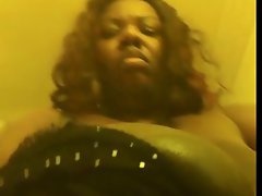 Black fatty with enormous knockers