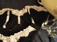 Cumming on Gianna Jerking with the bra she's wearing