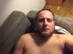 Raunchy man masturbating orgasm (2)