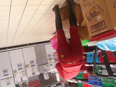 spy dirty ass jeans red in supermarket romanian