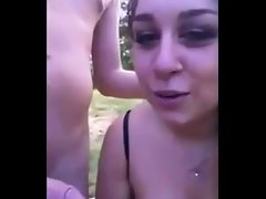 Lovely luscious venus blowing outdoor