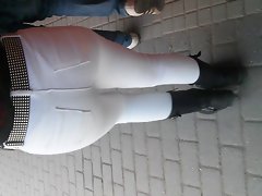 Excellent Naughty ass From Cutie With White Pants