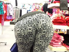 Lush Jiggly Big Ebony Bum Bending At Sears. . .