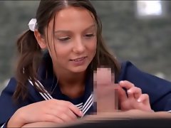 Schoolgirl Dick sucking (censored)