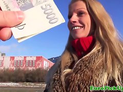 Pickedup euro bitch top heavy girlie point of view fucked
