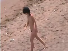 Gaunt sizzling teen at the beach