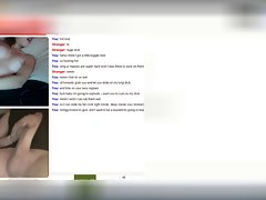 Lewd slutty girl on Omegle rubbing her dripping snatch under her panties
