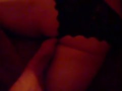 Heavy white dirty wife in bed topless trying to tease me