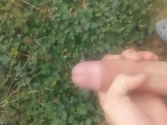 Cum a big load outdoor