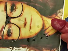 Cum Tribute for a Sassy teen with sensual glasses