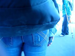 Randy teen naughty ass in jeans 3