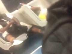 black man jerking in metro