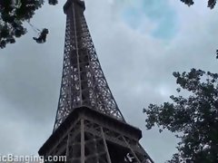 Lewd public sex by Eiffel Tower in Paris Part 2
