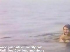 Sensual young lady naked - beach clip 2