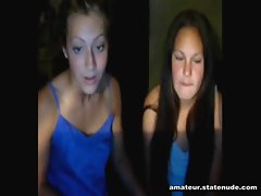 Trendy Taylor and her friend have fun on webcam