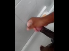 Jerking off on the shower