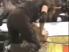 Trish humiliated in the ring