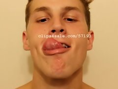 Tongue Fetish - Aaron Tongue Part11 Video1