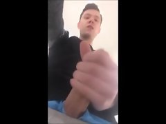 Hot Twink Jerks Off In His School And Busts A Huge Nut