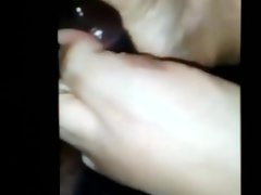 Just a quick but highly filthy footjob by Nolove_JustFeet filthy Jizz flow clip!