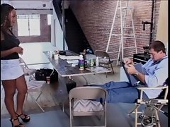 Dark-hued Sierra Lewis - Takes on two white fuck-sticks