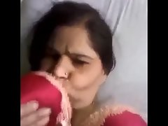 Ugly nepali female showing her filthy twat / pussy in village